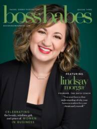 Lindsay Morgia on the cover of Boss Babes Magazine