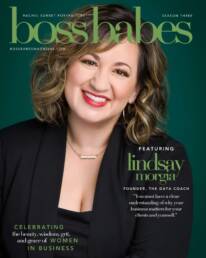 Lindsay Morgia on the cover of Boss Babes Magazine