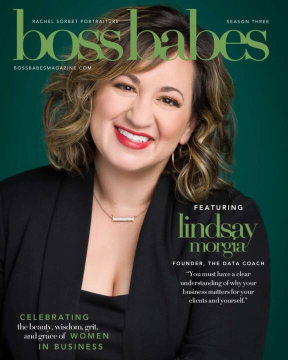 Lindsay Morgia on the cover of Boss Babes Magazine
