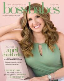 April Chamberlin featured on the cover of Boss Babes Magazine