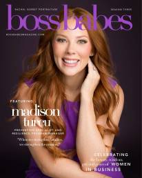 A portrait of Madison Turcu on the cover of Boss Babes Magazine