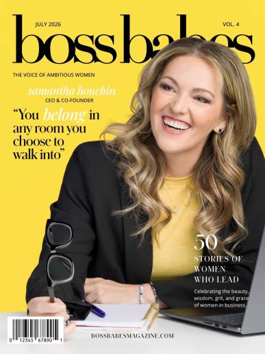 Samantha Houchin on the cover of Boss Babes Magazine