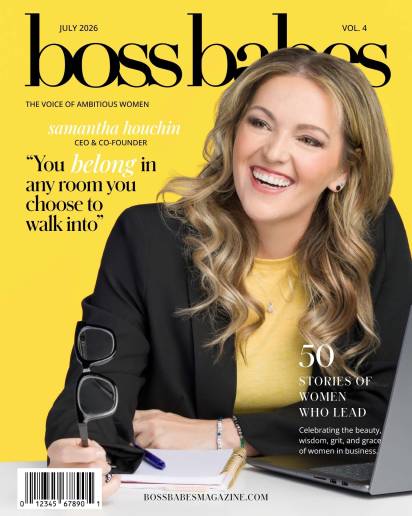 Samantha Houchin on the cover of Boss Babes Magazine